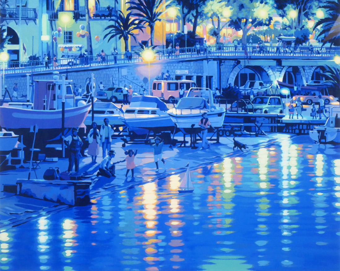 笹倉鉄平「マントン(Menton)」シルクスクリーン版画 拡大画像3