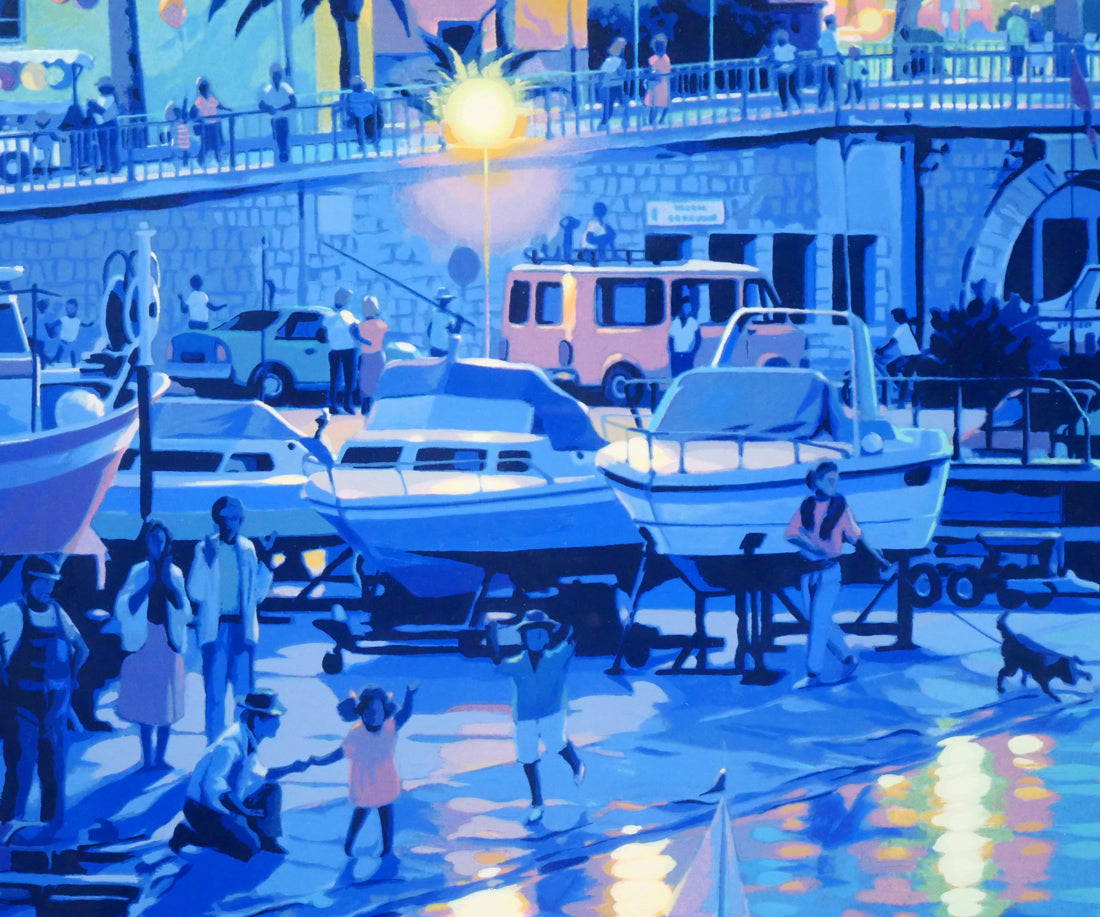 笹倉鉄平「マントン(Menton)」シルクスクリーン版画 拡大画像6