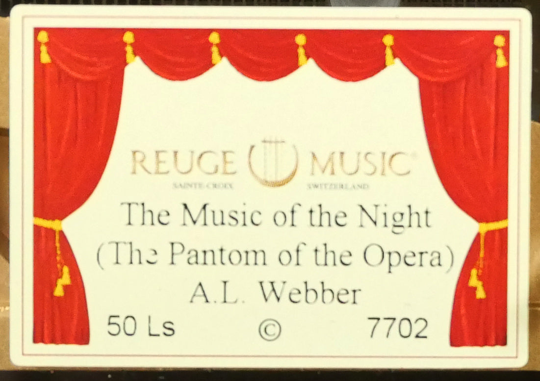 笹倉鉄平「メロディア」シルクスクリーン版画・特製オルゴール額装 オルゴール裏側拡大画像1