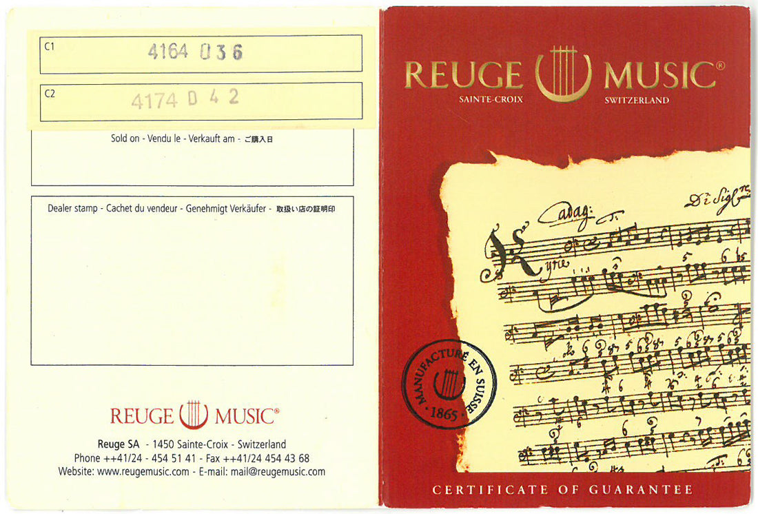 笹倉鉄平「メロディア」シルクスクリーン版画・特製オルゴール額装 リュージュ説明書表