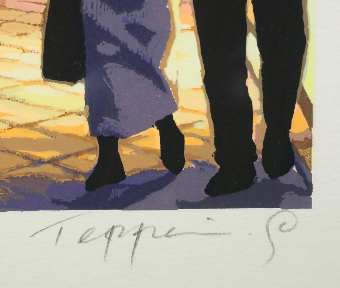 笹倉鉄平「メロディア」シルクスクリーン版画・特製オルゴール額装 本人直筆鉛筆サイン拡大画像