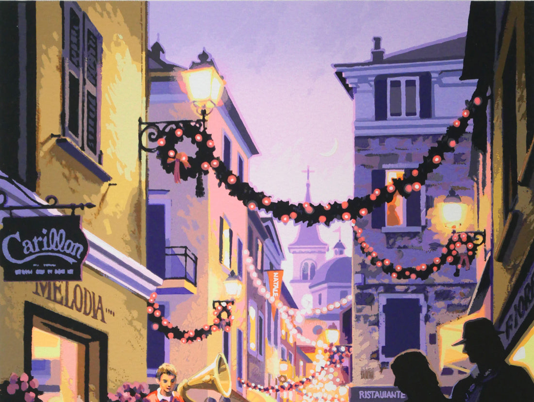 笹倉鉄平「メロディア」シルクスクリーン版画・特製オルゴール額装 拡大画像1