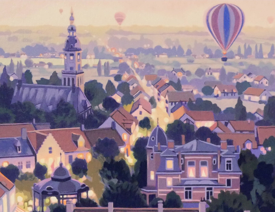 笹倉鉄平「パサージュ デ ルミエール 光の河」シルクスクリーン版画 拡大画像7