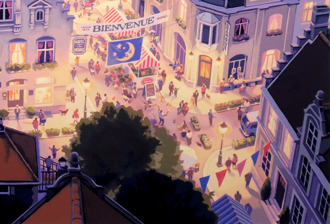 笹倉鉄平「パサージュ デ ルミエール 光の河」シルクスクリーン版画 拡大画像6