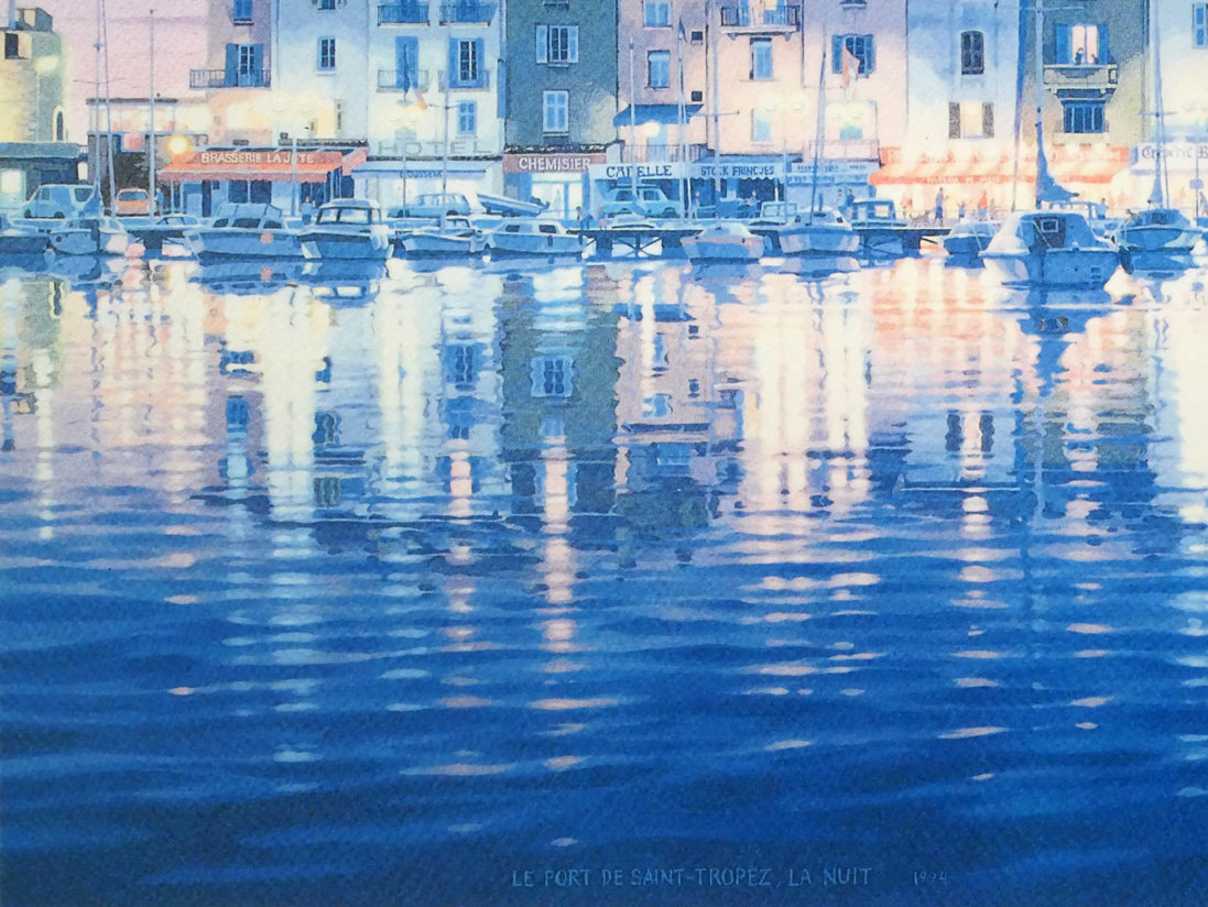 笹倉鉄平「サントロペ」ミックストメディア版画 拡大画像5