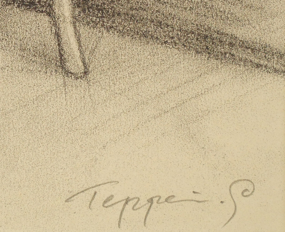 笹倉鉄平「うたた寝」リトグラフ+シルクスクリーン版画 本人直筆鉛筆サイン