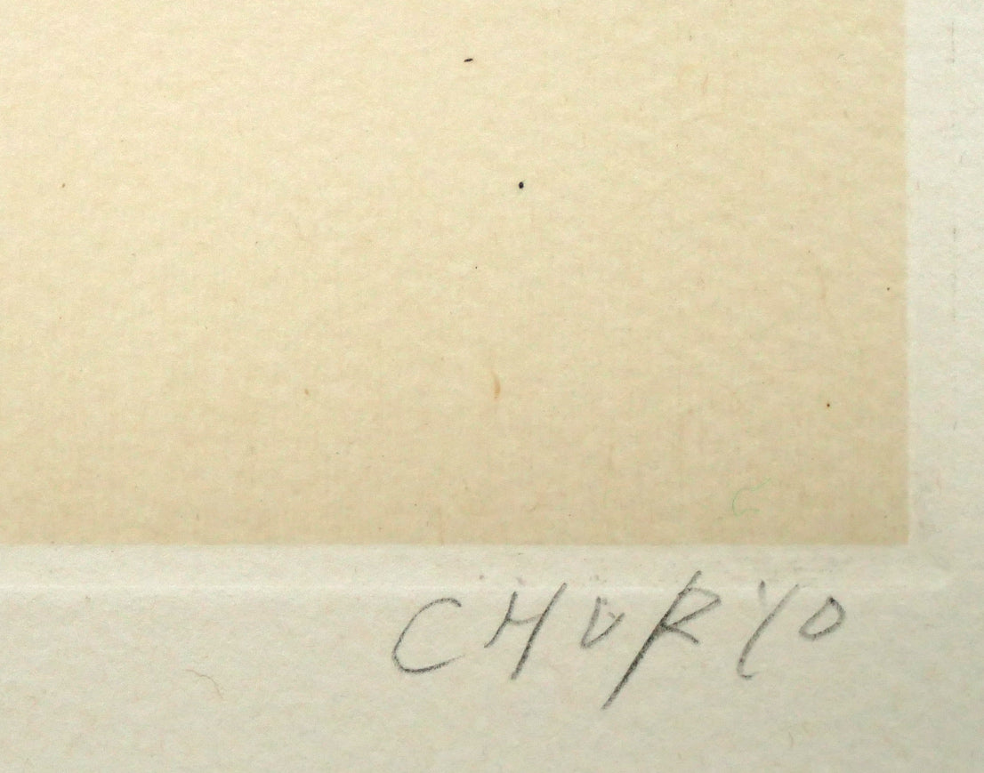 佐藤忠良「正面向きに座る少女(版画集「10人の女たち」より)」ドライポイント(銅版画) 本人直筆鉛筆サイン