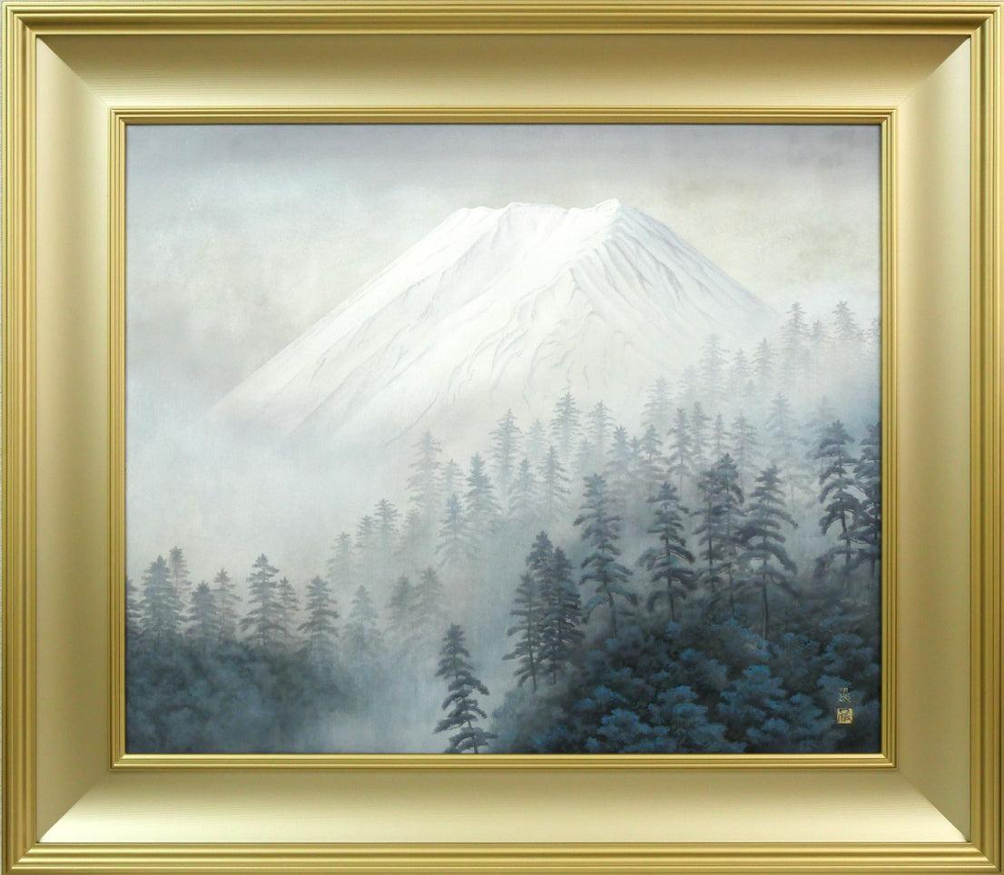 佐藤晨「富獄霧霽」日本画・F20号