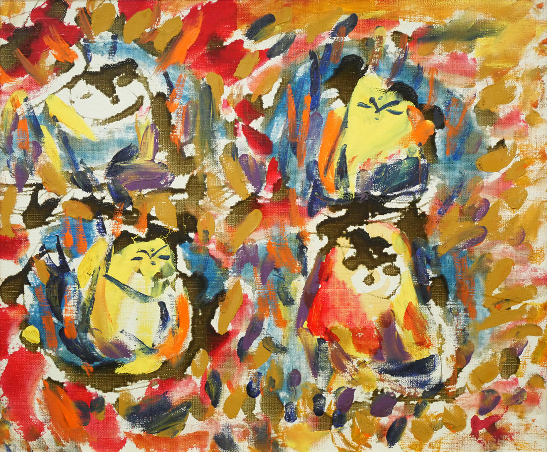 佐藤勝彦「無題」油絵・F8号 作品全体拡大画像