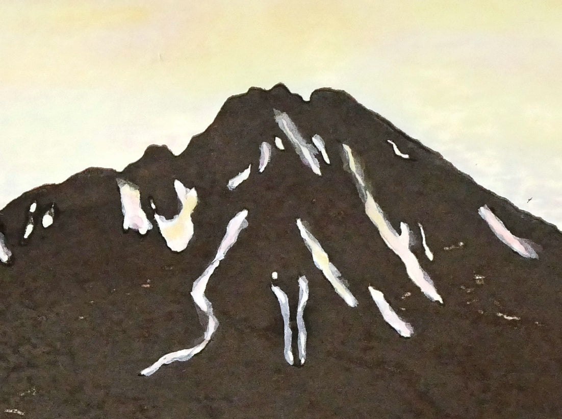佐藤北久山「利尻富士」木版画 拡大画像2