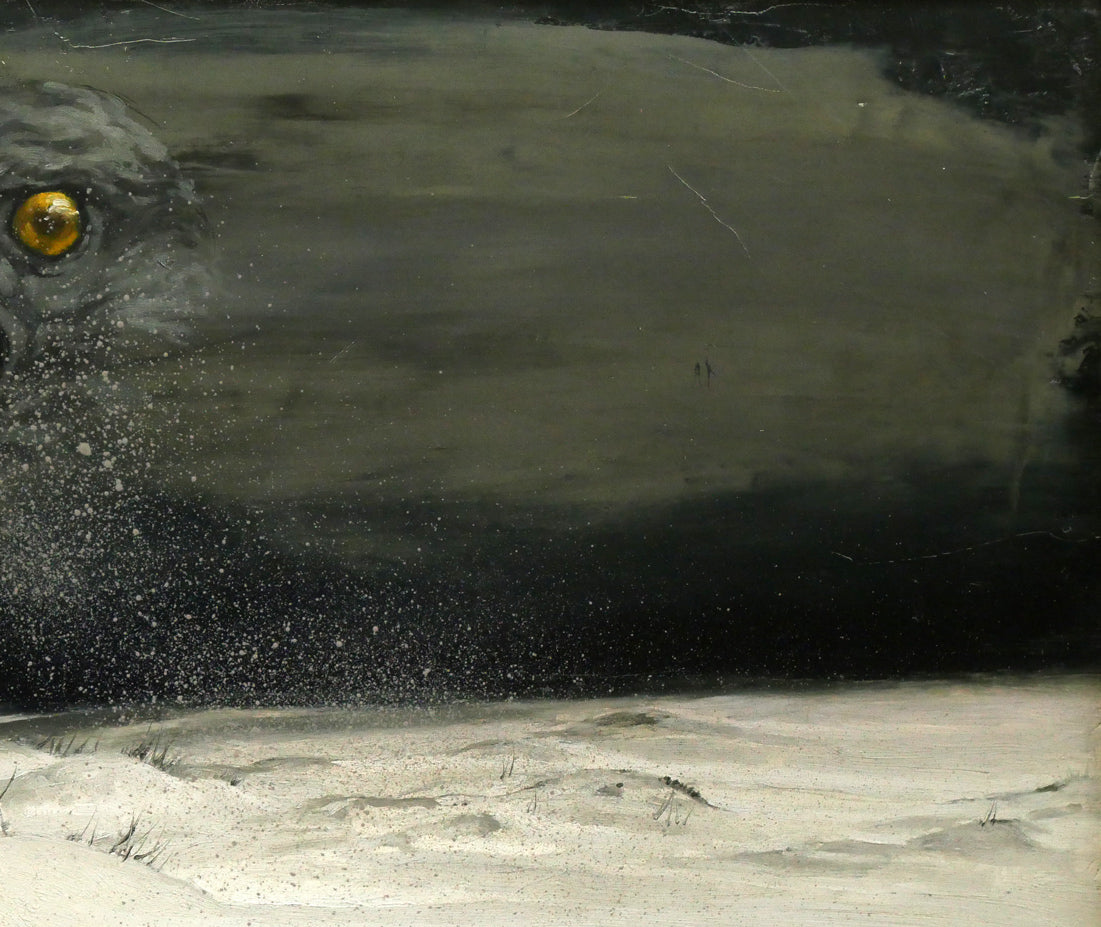 佐藤照雄「雪」油絵・F10号 拡大画像3