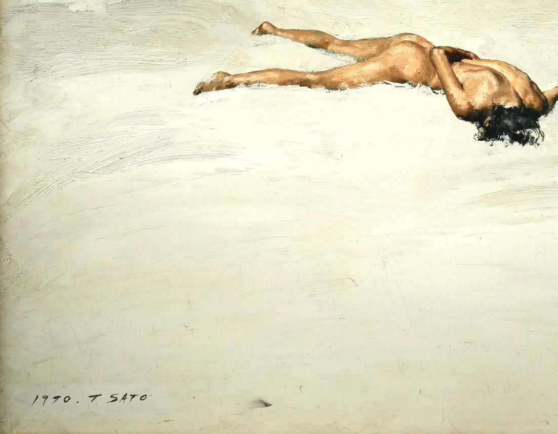 佐藤照雄「雪」油絵・F10号 拡大画像4