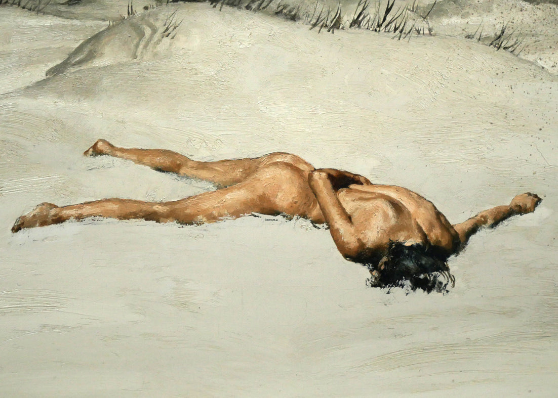 佐藤照雄「雪」油絵・F10号 拡大画像5