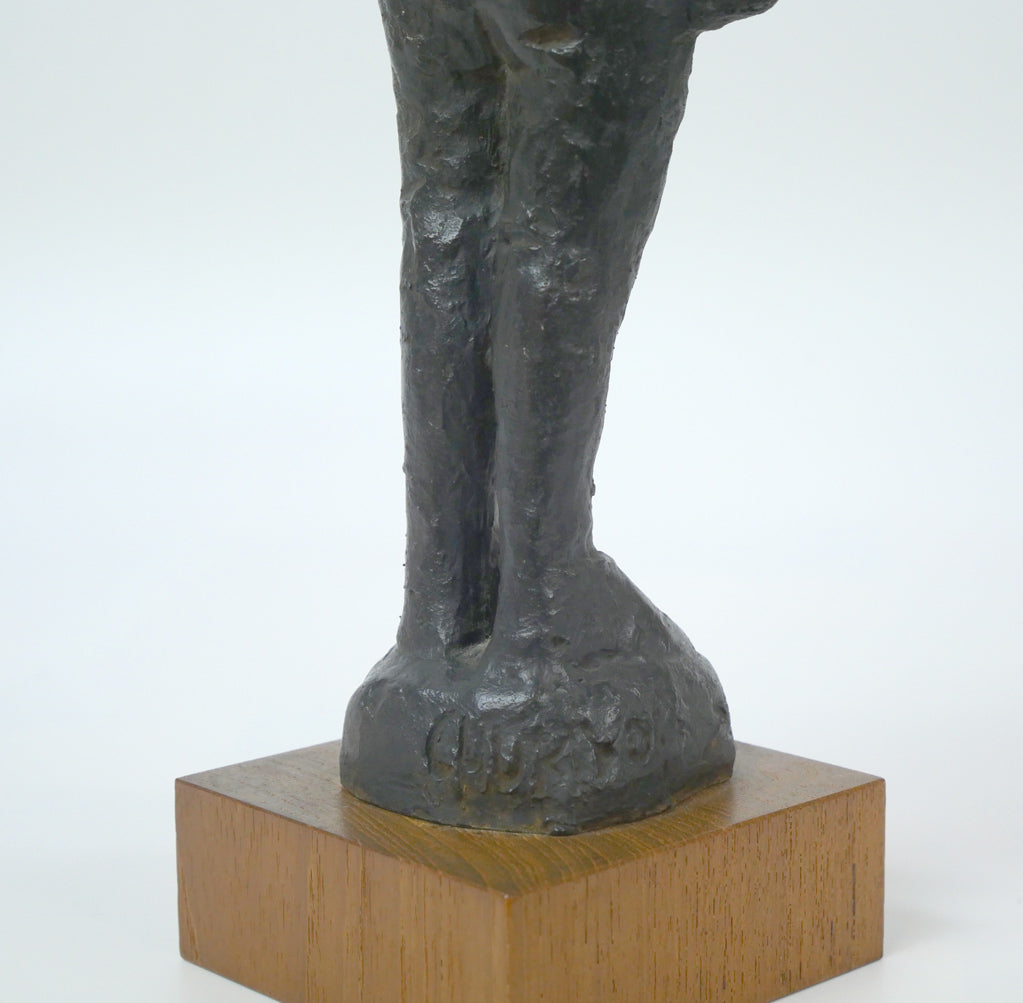 佐藤忠良「冬帽子」ブロンズ作品・共箱付き 拡大画像4