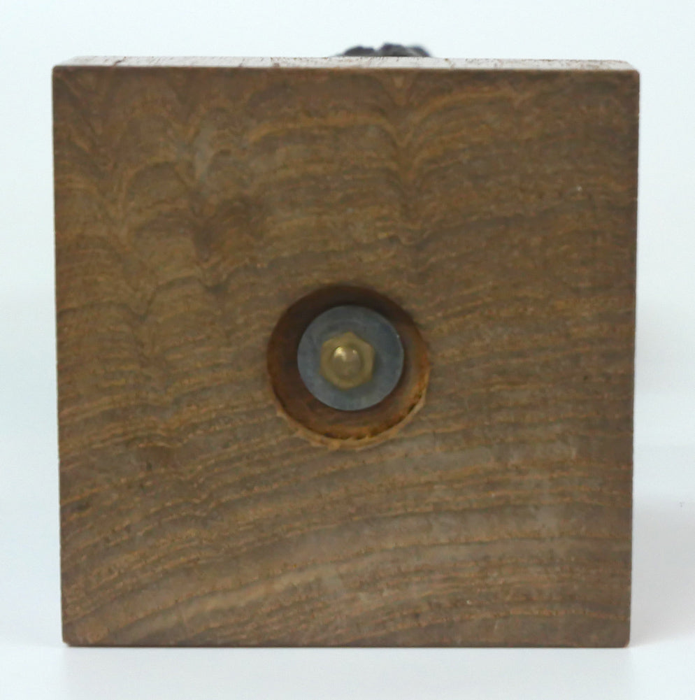 佐藤忠良「冬帽子」ブロンズ作品・共箱付き 作品裏側画像