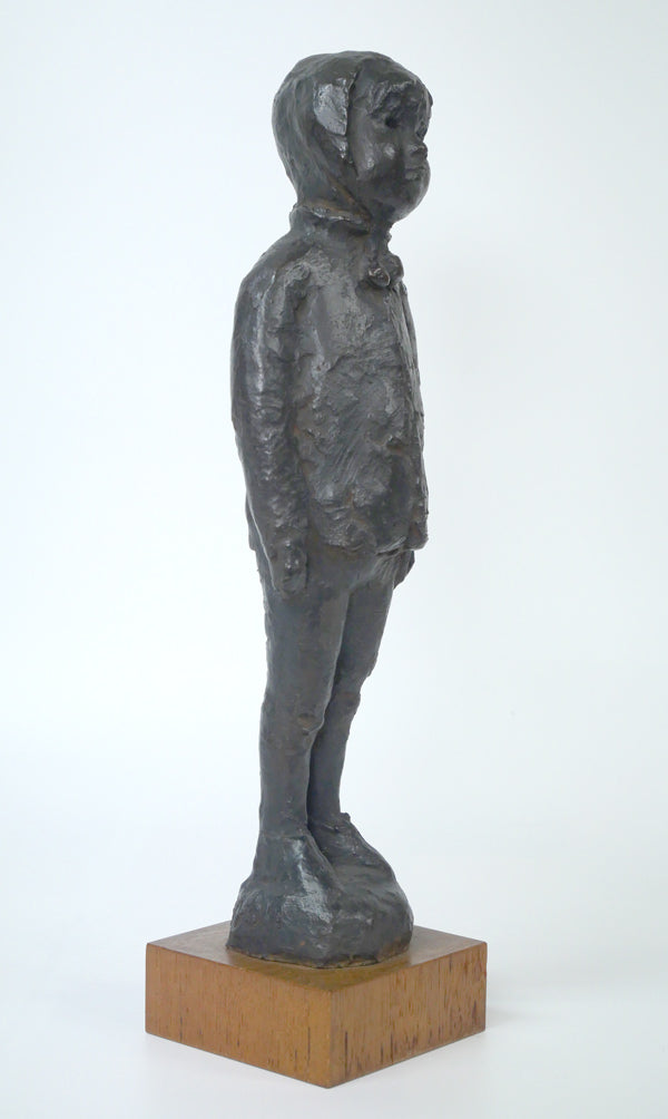 佐藤忠良「冬帽子」ブロンズ作品・共箱付き 全体画像5