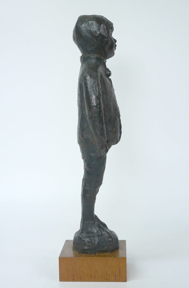 佐藤忠良「冬帽子」ブロンズ作品・共箱付き 全体画像6