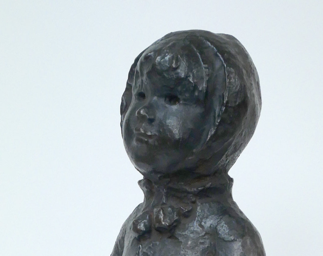 佐藤忠良「冬帽子」ブロンズ作品・共箱付き