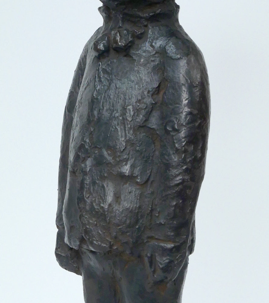 佐藤忠良「冬帽子」ブロンズ作品・共箱付き 拡大画像2