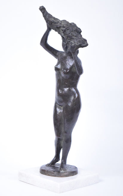 佐藤忠良「裸婦」ブロンズ作品 作品全体画像2