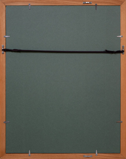 佐藤忠良「裸婦」水彩画 額縁裏側画像