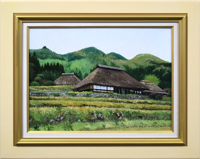 佐藤忠彦「山村春映(山口県)」油絵・P8号