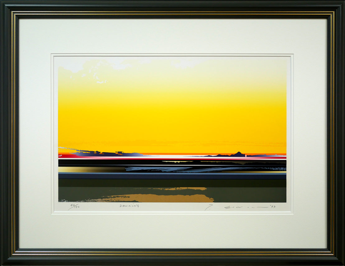 沢田哲郎「DAWNING」シルクスクリーン版画