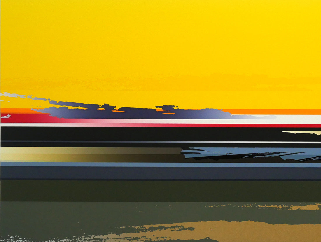 沢田哲郎「DAWNING」シルクスクリーン版画 拡大画像3