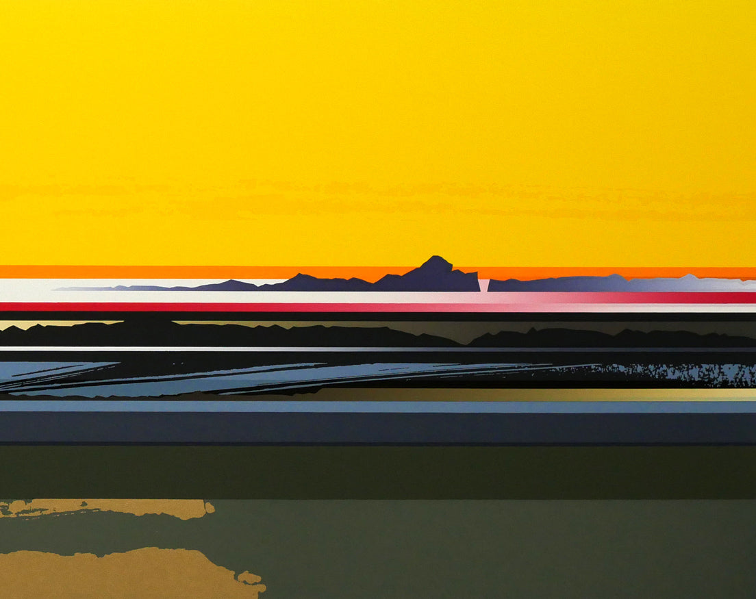 沢田哲郎「DAWNING」シルクスクリーン版画 拡大画像4