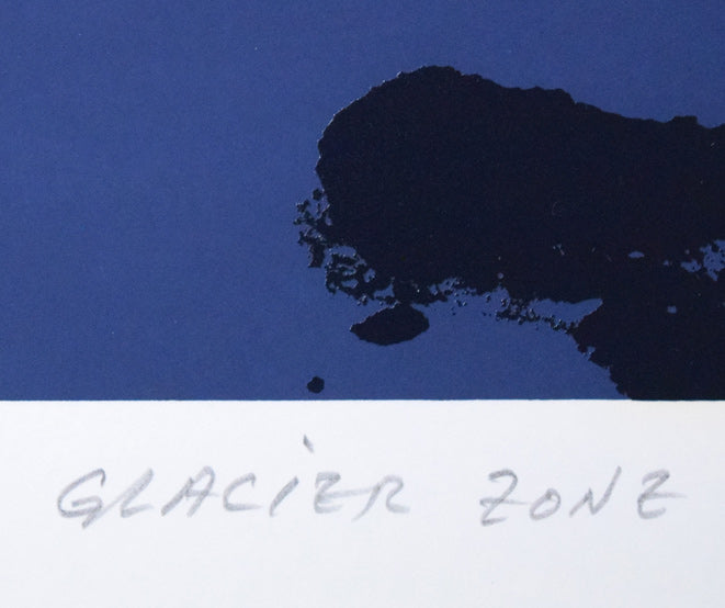沢田哲郎「GLACIER ZONE」シルクスクリーン版画 タイトル拡大画像
