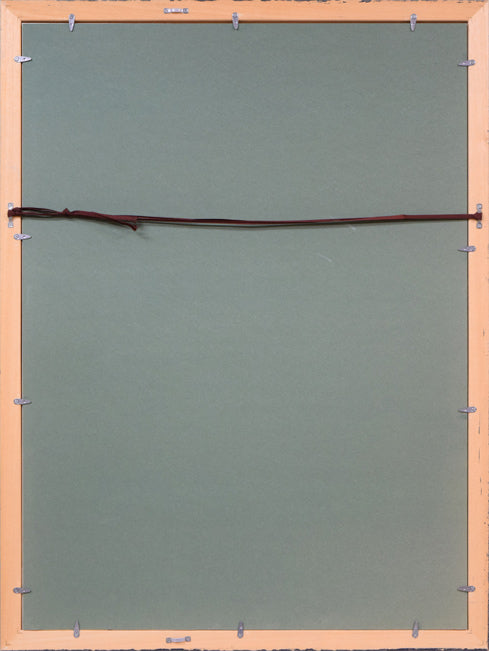 沢田哲郎「GLACIER ZONE」シルクスクリーン版画 額縁裏側画像