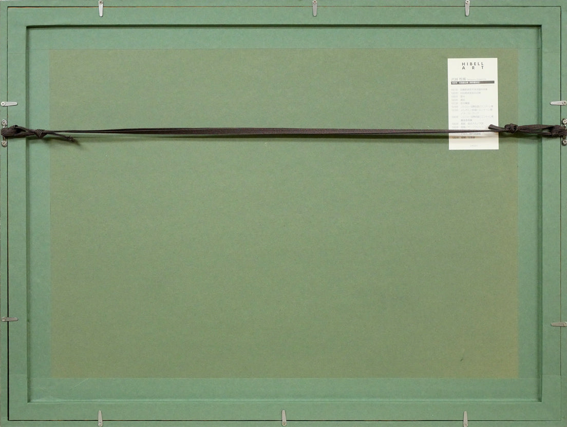 沢田哲郎「WHITE NIGHT」シルクスクリーン版画 額縁裏側画像