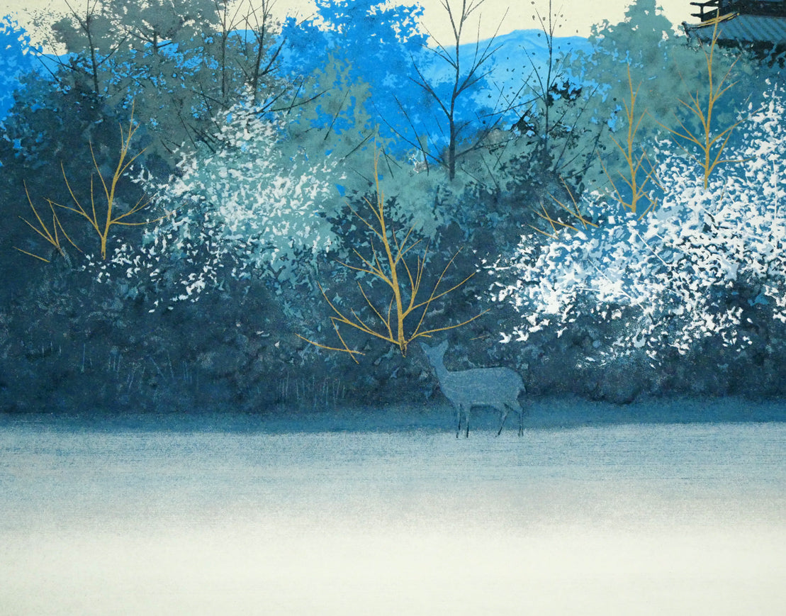 千住博「朝の大和」リトグラフ 拡大画像5