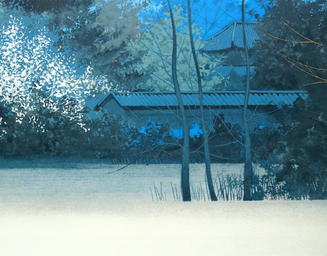 千住博「朝の大和」リトグラフ 拡大画像7