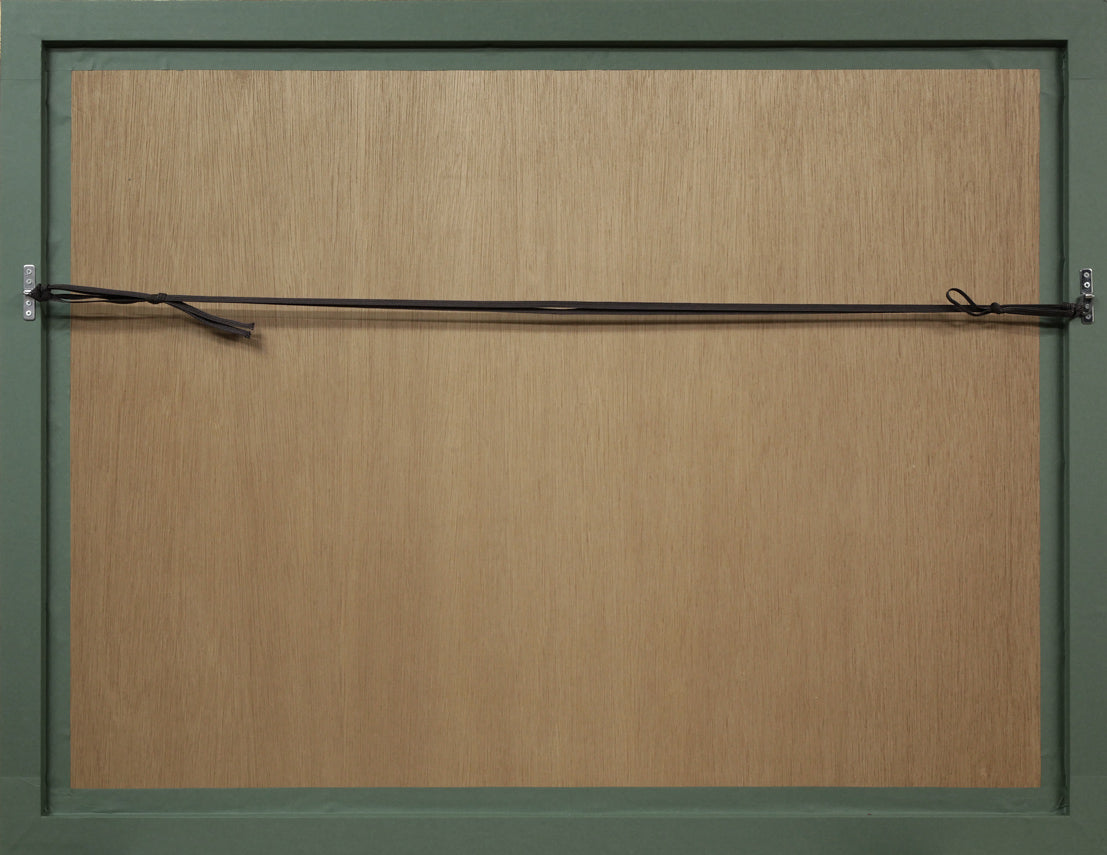 千住博「朝の大和」リトグラフ 額縁裏側画像