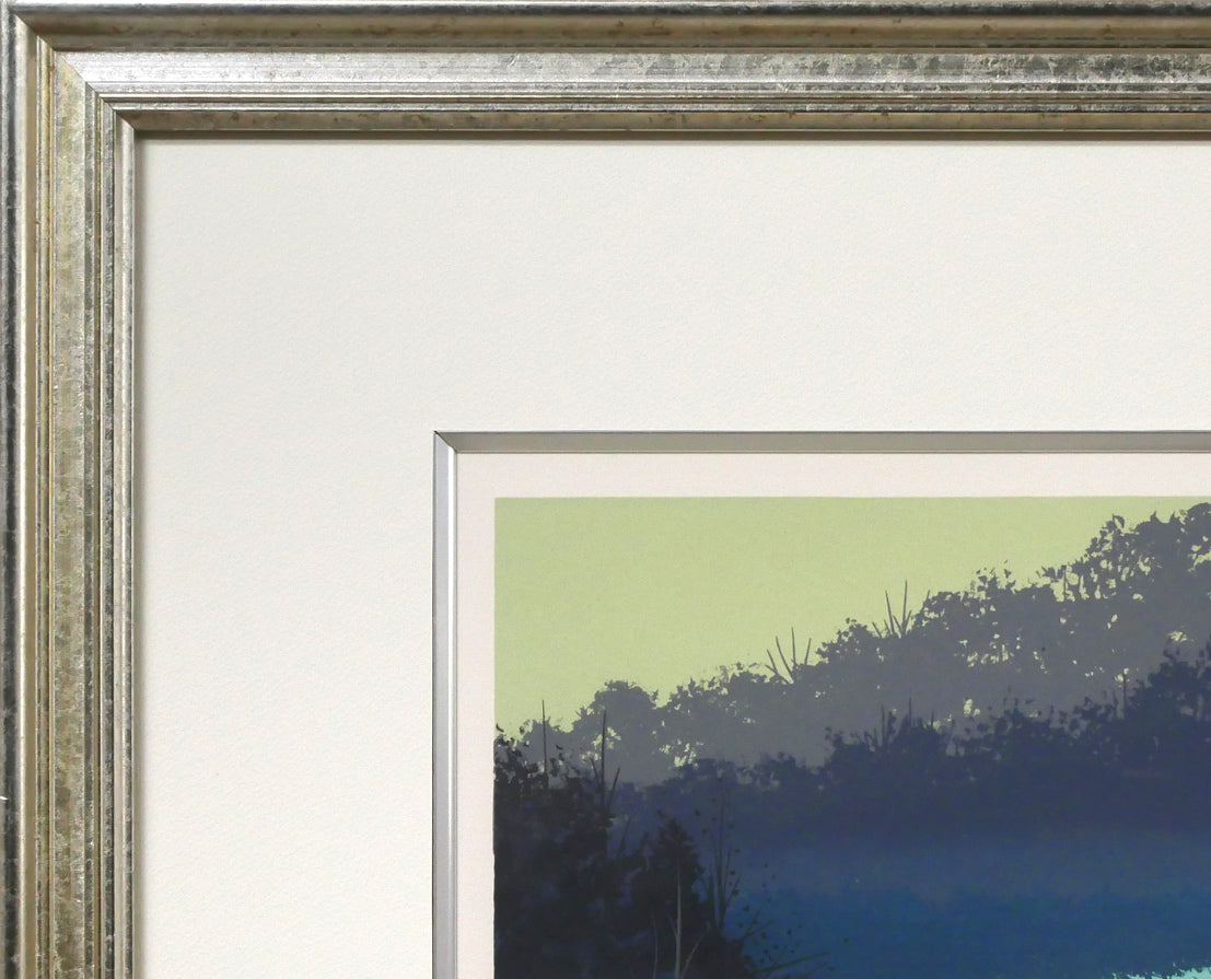 千住博「水」リトグラフ 額装画像1