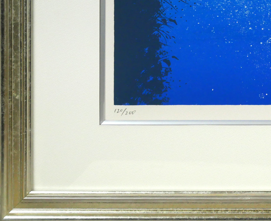 千住博「水」リトグラフ 額装画像5