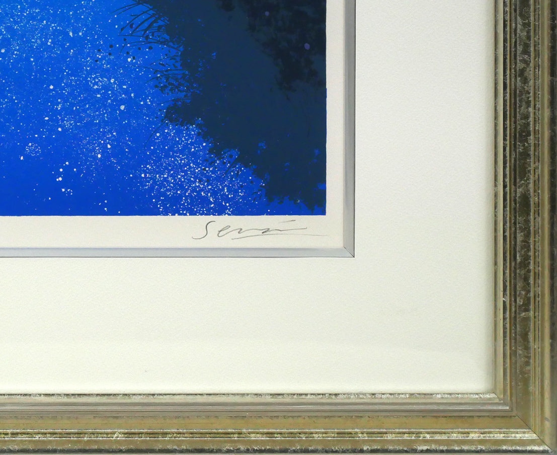 千住博「水」リトグラフ 額装画像6