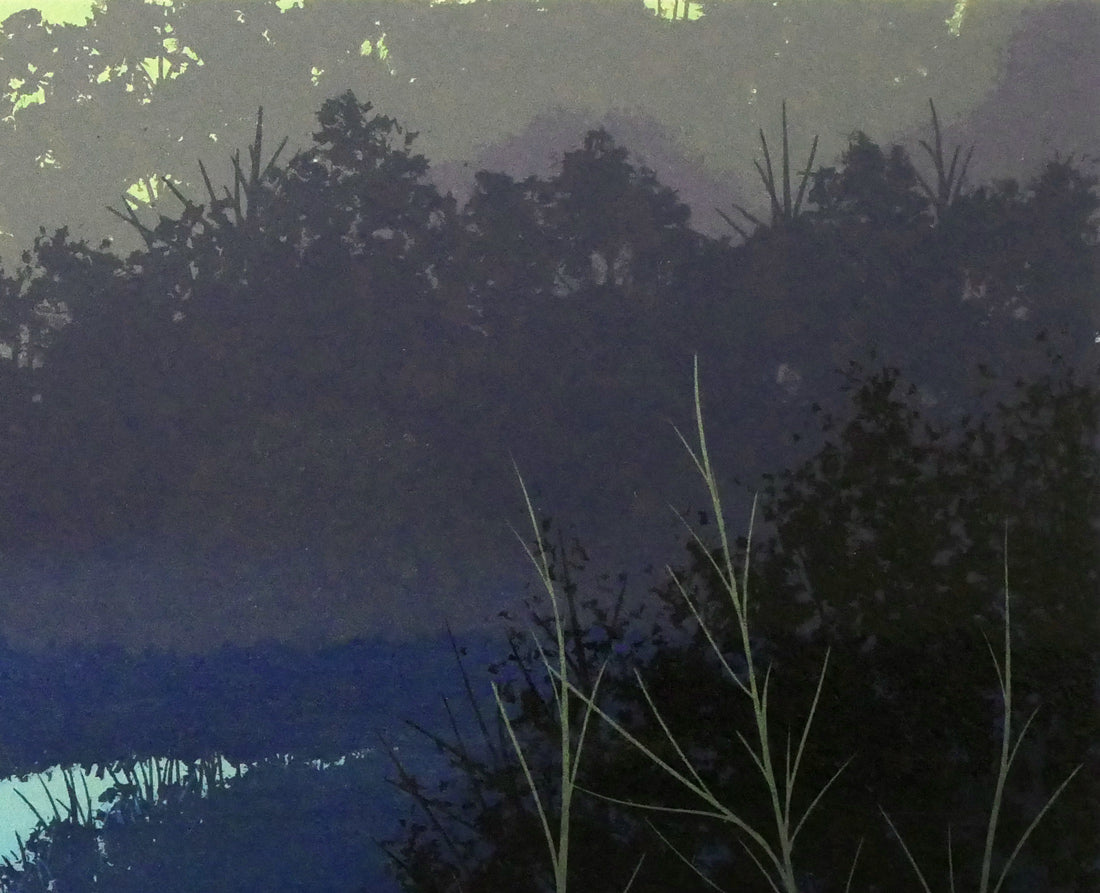 千住博「水」リトグラフ 拡大画像3