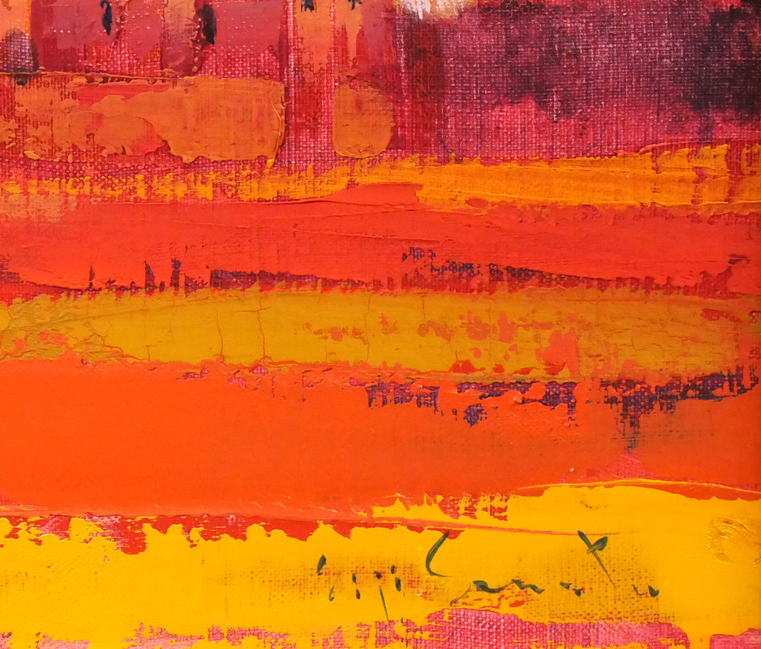 芹田英治「寺院(スペイン「NEW YORKにて」)」油絵・F4号 拡大画像5