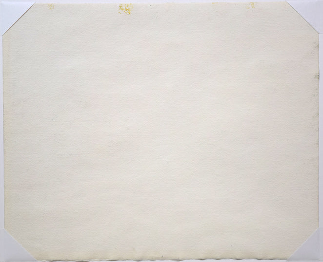 繁野三郎「円山待春(札幌)」水彩画・8号 作品裏側画像