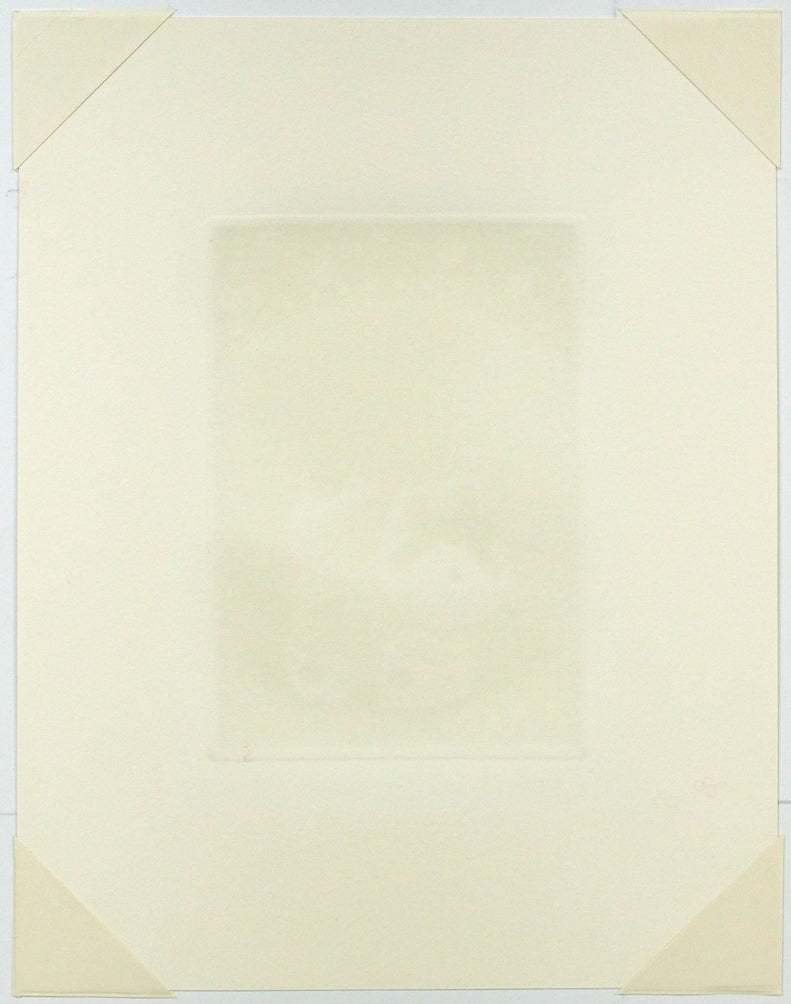 清水敦「犬張子(ふるさとの詩-日本の玩具)」銅版画(カラーメゾチント) 作品裏側画像