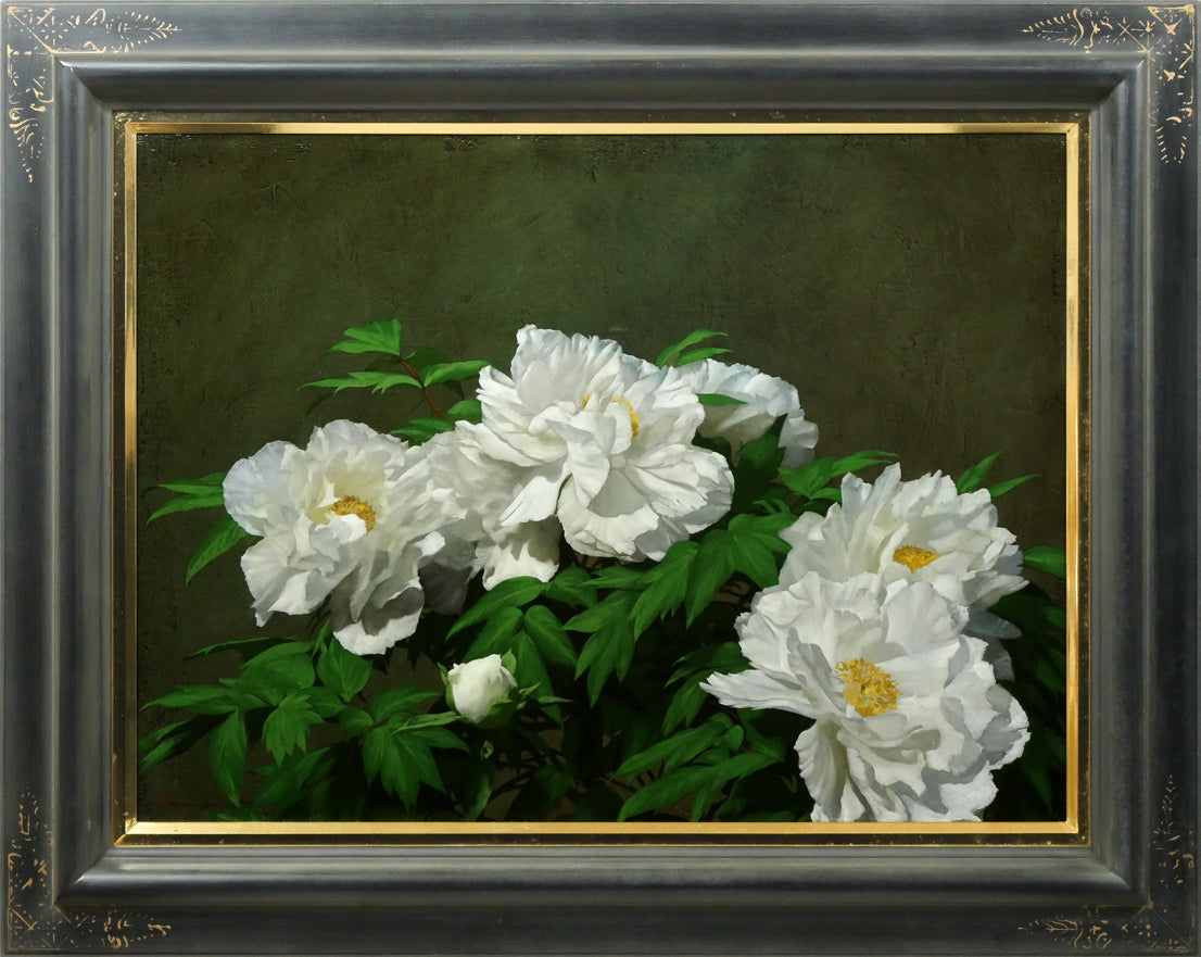 清水悦男「信濃紀行」油絵・P12号