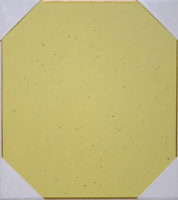 清水康雄「無題(ピエロと馬)」水彩画 作品裏側画像