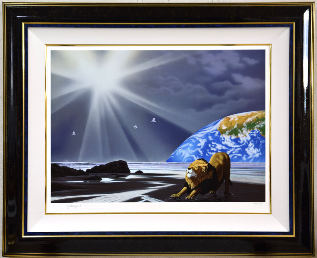 シム シメール(Schim SCHIMMEL)「目覚め」ミクストメディア版画