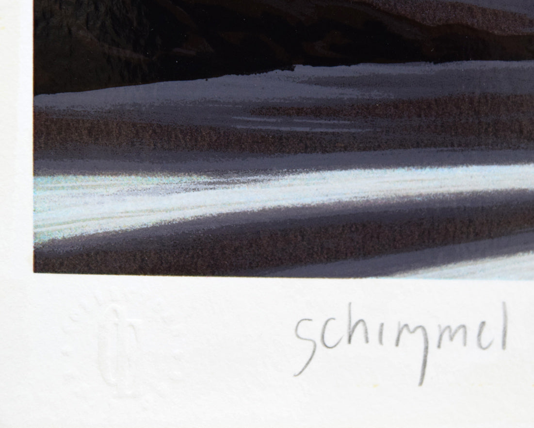 シム シメール(Schim SCHIMMEL)「目覚め」ミクストメディア版画 本人直筆鉛筆サイン