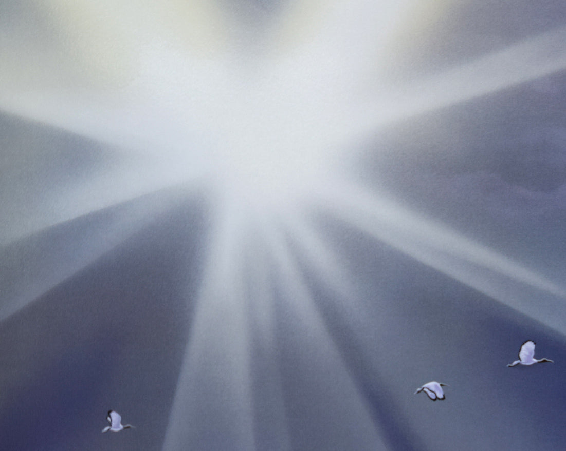 シム シメール(Schim SCHIMMEL)「目覚め」ミクストメディア版画 拡大画像1