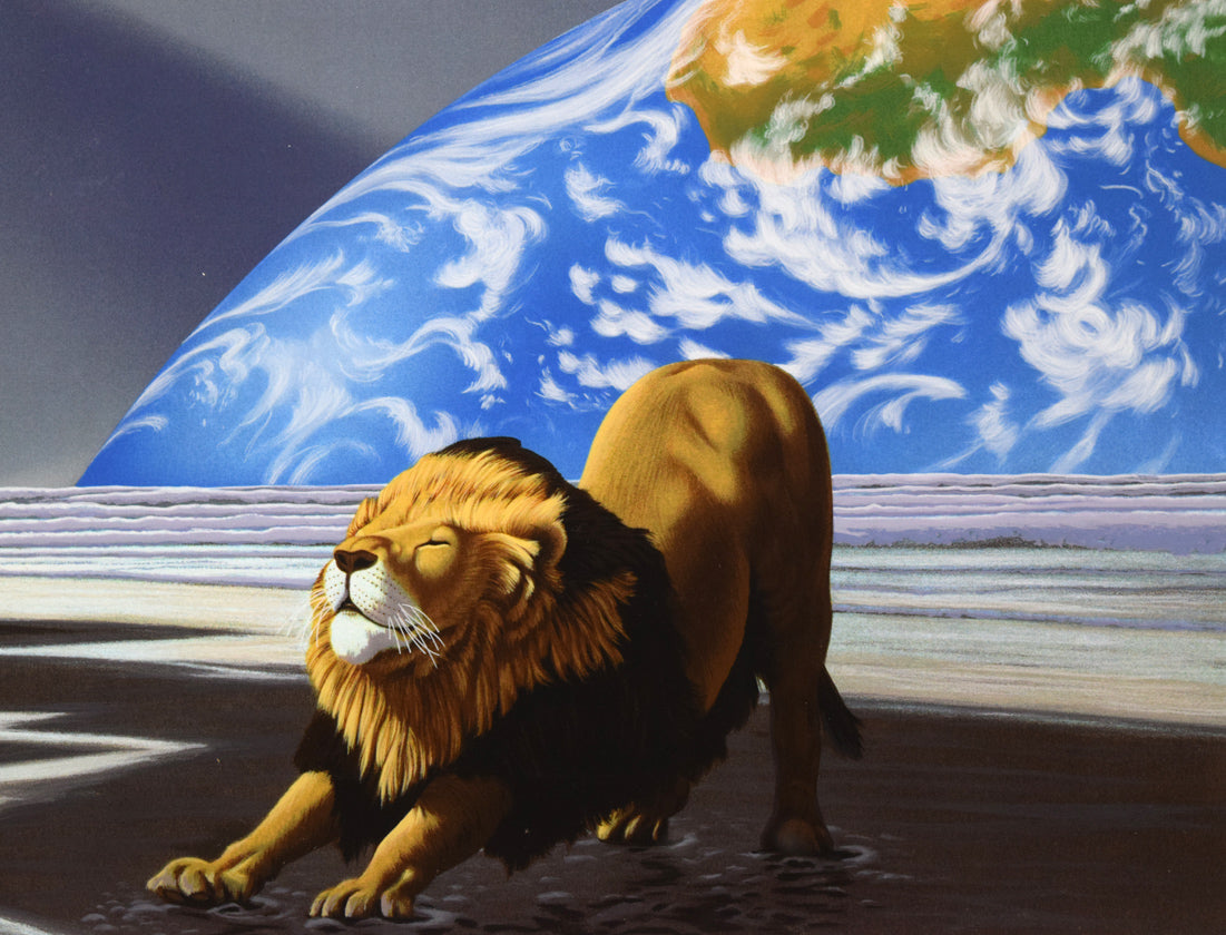 シム シメール(Schim SCHIMMEL)「目覚め」ミクストメディア版画 拡大画像4