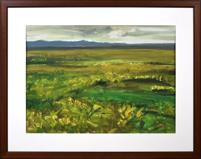 白江正夫「サロベツ原野(画集掲載作品)」水彩画・20号