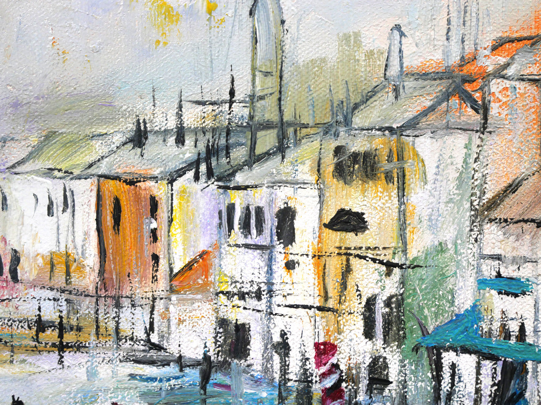 島岡和博「ベニス」油絵・SM 拡大画像2